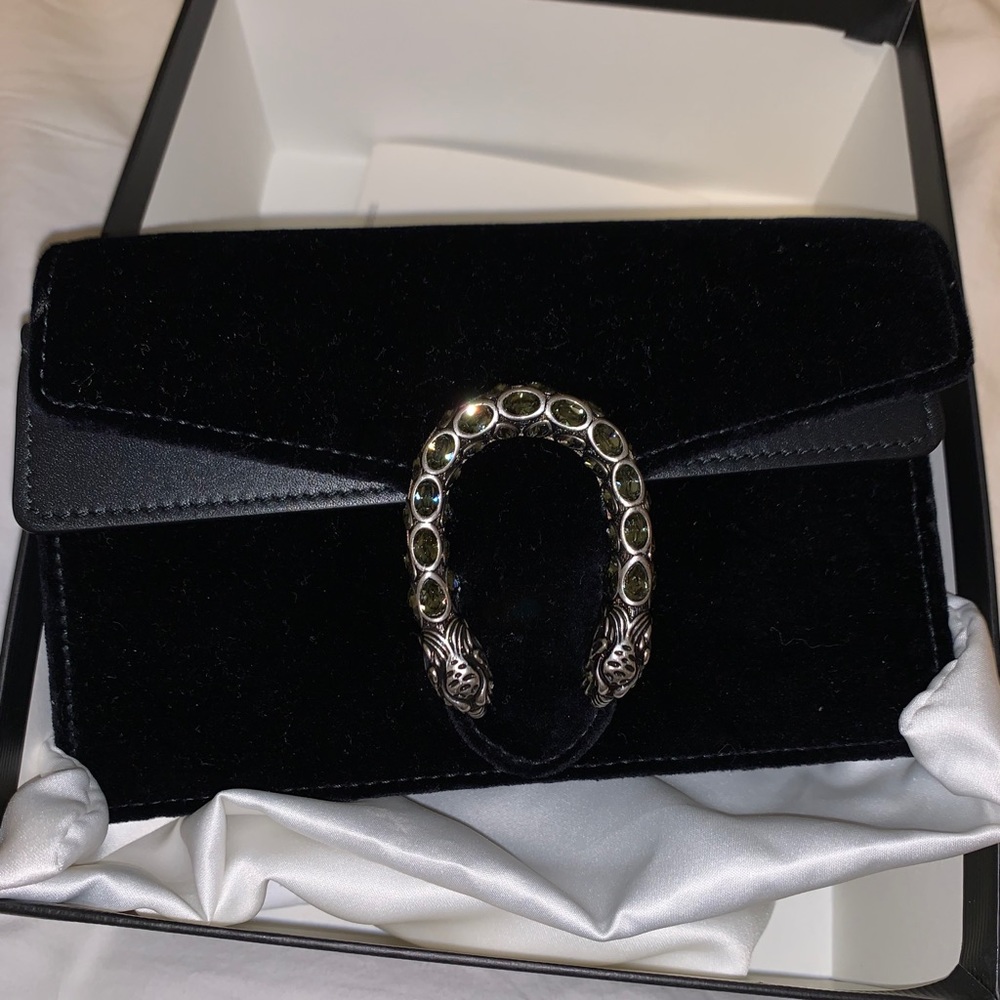 Mini Dionysus Black Velvet bag